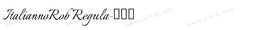 ItaliannoRob Regula字体转换
